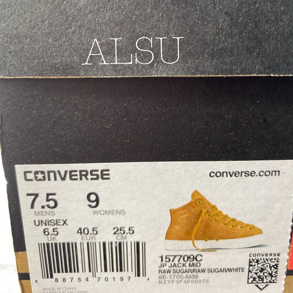 Converse Jack Purcell Jack Leather Mid Raw Sugar W - Picture 8 of 8